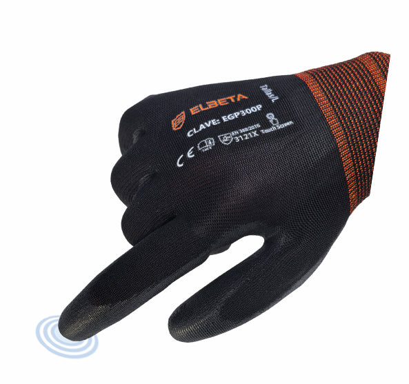 EGP300P Guantes de Trabajo de Poliéster con Recubrimiento de PU - Durabilidad Mejorada para Uso General