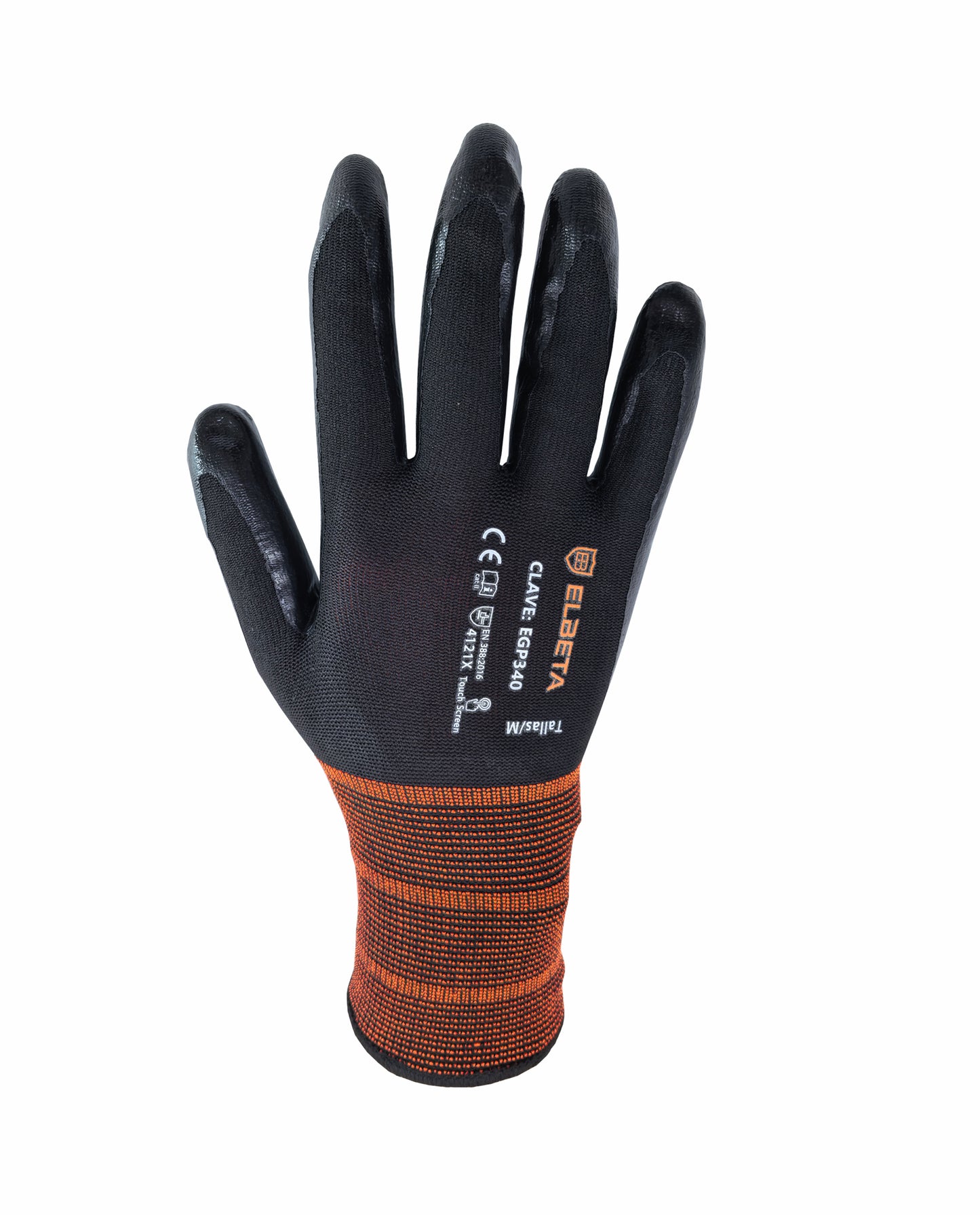 EGP340 Guantes de Trabajo de Nylon con Recubrimiento de Nitrilo - Agarre Superior para Condiciones Húmedas y Aceitosas